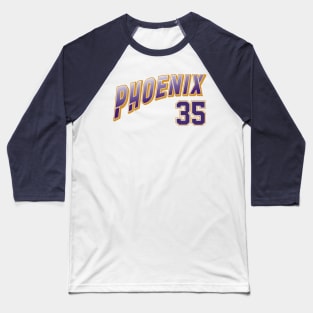 Retro Phoenix Number 35 Baseball T-Shirt